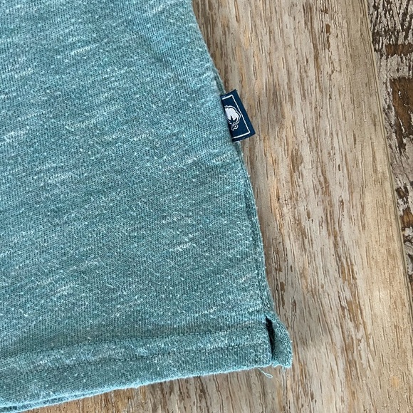 Southern Shirt Womens Muted Teal Heather Short Cuffed Rolled Sleeve Tee Medium - Picture 4 of 10